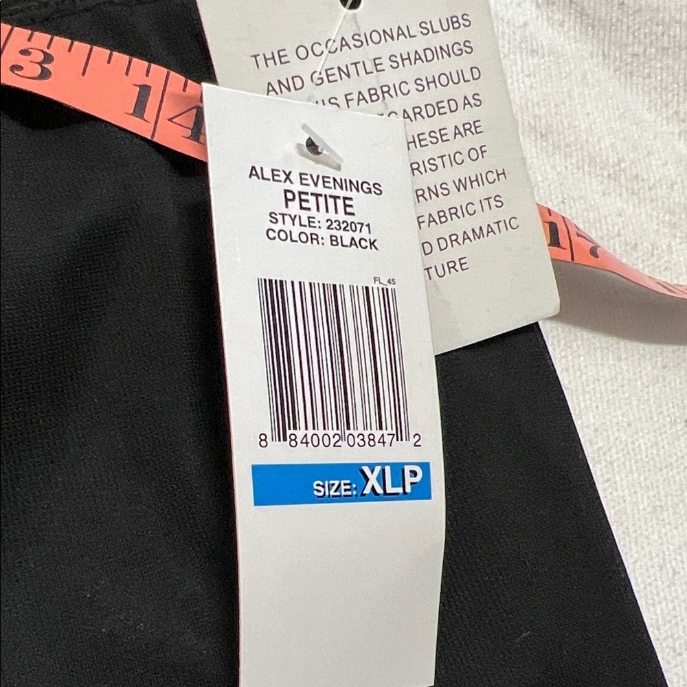 Alex Evenings Black Petite Tie Mesh Pants - Picture 11 of 14